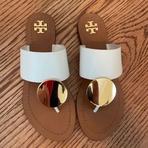 Tory Burch Patos Leather Sandals